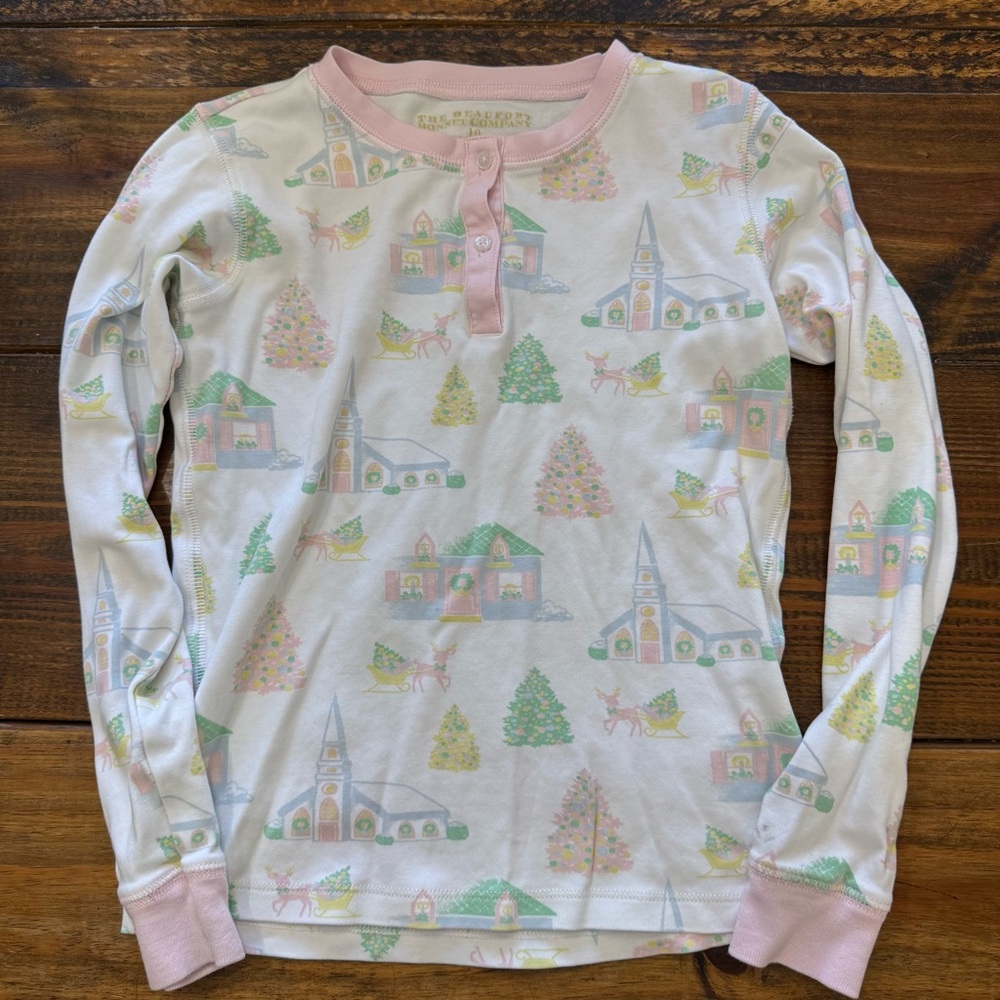The Beaufort Bonnet Company Girls Pajama PJ Size   10 Christmas Holiday